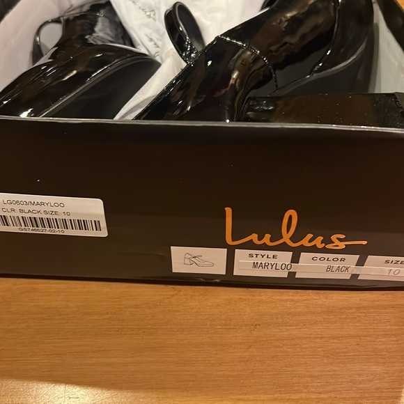 Lulu’s Mary Lou, Black wedge size 10 brand new inbox - Picture 5 of 6